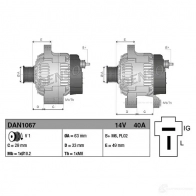 Генератор DENSO 8717613039236 605053596 DAN1067 OR WM0Q - Изображение 4