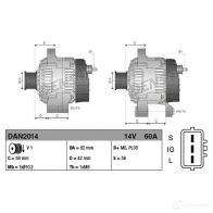 Генератор DENSO 8717613113684 1424872354 DAN2014 AF2M A8T - Изображение 3