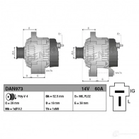 Генератор DENSO DAN973 803880 H 2UUM 8717613023556 - Изображение 3