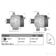Генератор DENSO dan623 803822 8717613020241 WFJ6 Y - Изображение 4