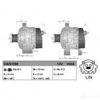 Генератор DENSO 8717613040843 dan1098 803706 3 0OUPK - Изображение 3