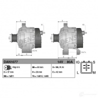 Генератор DENSO 8717613039335 21MB VC2 803691 DAN1077 - Изображение 4