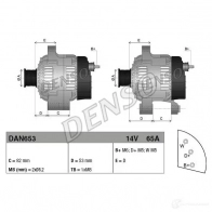 Генератор DENSO dan653 8717613019283 101503863 L HRICYR - Изображение 3