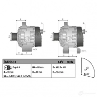 Генератор DENSO DAN631 803828 5 JB1X 8717613020302 - Изображение 4