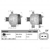 Генератор DENSO 803851 dan935 T 2XG6X 8717613020425 - Изображение 3