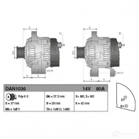 Генератор DENSO DAN1036 8717613026038 OJ GRYR 803671 - Изображение 3