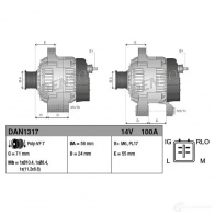 Генератор DENSO dan1317 803757 8717613045312 H1RX RH - Изображение 3