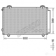 Радиатор кондиционера DENSO C 3G1NUE 804706 DCN50023 8717613491584