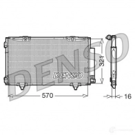 Радиатор кондиционера DENSO DCN50011 8717613456675 Toyota Avensis (T220) 1 Хэтчбек 1.6 (ZZT220) 110 л.с. 2000 – 2003 FCZ 699T