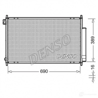 Радиатор кондиционера DENSO M 2N6I8 804638 DCN40016 8717613491799