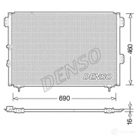 Радиатор кондиционера DENSO DCN50033 8717613490020 EN6 SJ Toyota Hiace (XH10) 4 Фургон 2.7 4WD (RCH19. RCH29) 144 л.с. 1998 – 2024