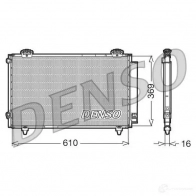 Радиатор кондиционера DENSO D2T DV DCN50008 Toyota Corolla (E110) 8 Хэтчбек 5д 1.9 D (WZE110) 69 л.с. 2000 – 2002 8717613456644