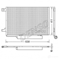 Радиатор кондиционера DENSO 9I Q1E 8717613489253 804467 DCN17006
