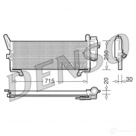 Радиатор кондиционера DENSO 8717613455937 Fiat GLG OE9 DCN09094