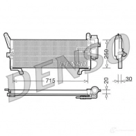 Радиатор кондиционера DENSO 804385 DCN09095 NLUFBL U 8717613455944