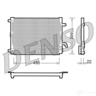 Радиатор кондиционера DENSO DHII LSN 804445 DCN13001 8717613456163