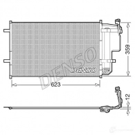 Радиатор кондиционера DENSO LTO ND DCN44011 Mazda 3 8717613497791