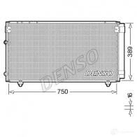 Радиатор кондиционера DENSO DCN50042 8717613491607 Toyota Ipsum (M20) 2 Минивэн 2.0 (ACM20) 150 л.с. 2001 – 2009 U NAXX