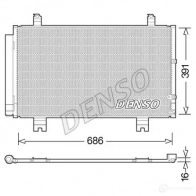 Радиатор кондиционера DENSO 269 VY DCN51013 8717613490075 Lexus GS (L10) 4 2011 – 2020