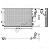 Радиатор кондиционера DENSO F84T68 L DCN41013 Hyundai i30 (FD) 1 Универсал 1.6 126 л.с. 2008 – 2012
