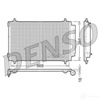 Радиатор кондиционера DENSO DCN21017 8717613479735 CKTI9 N Fiat Ulysse (179) 2 Минивэн 2.2 JTD 163 л.с. 2008 – 2011