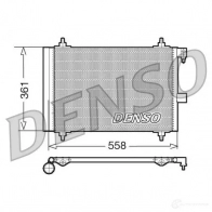 Радиатор кондиционера DENSO 8717613455265 DCN21025 Peugeot 607 1 (9D, U) Седан 2.2 16V 158 л.с. 2000 – 2005 JJFQ ZE