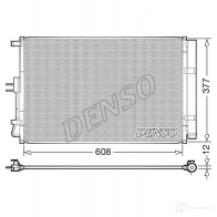 Радиатор кондиционера DENSO 804650 DCN43003 8717613497913 QUZI JL3