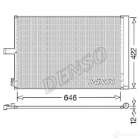 Радиатор кондиционера DENSO 1210440107 8717613498019 GD A6RW DCN17027