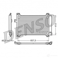 Радиатор кондиционера DENSO DCN09083 8717613455869 804377 02OYE 3