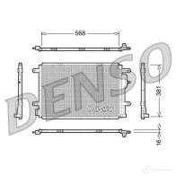 Радиатор кондиционера DENSO 8717613479476 E UCQ3 804280 DCN02004