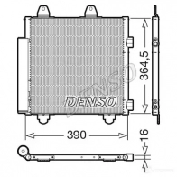 Радиатор кондиционера DENSO 0GNUT 5O DCN21033 Citroen C1