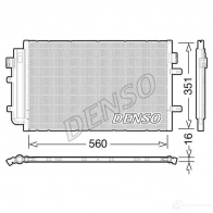 Радиатор кондиционера DENSO RA606 Z dcn12005 804442 8717613488065