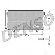 Радиатор кондиционера DENSO 804623 G I8TZ8 DCN36003 8717613480380