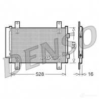 Радиатор кондиционера DENSO DCN21007 8717613479728 804528 AORD8 U