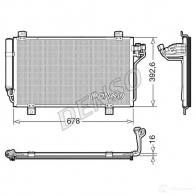 Радиатор кондиционера DENSO J SIANBF DCN44015 Mazda 3