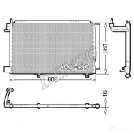 Радиатор кондиционера DENSO 8GHQ 88 Ford Fiesta 6 (CB1, CCN) Хэтчбек 1.4 TDCi 68 л.с. 2009 – 2024 8717613401095 DCN10041