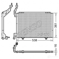 Радиатор кондиционера DENSO DCN10038 6WJGEX S Ford Fiesta 6 (CB1, CCN) 2008 – 2017 8717613400982