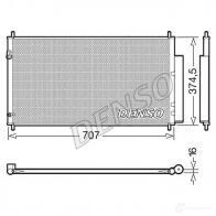 Радиатор кондиционера DENSO N2I FK Honda Civic 9 (FK) Хэтчбек 2.2 i DTEC (FK3) 150 л.с. 2012 – 2025 DCN40025