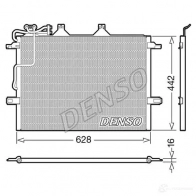 Радиатор кондиционера DENSO HXEF3 YT 8717613454589 Mercedes E-Class (S211) 3 Универсал 3.2 E 320 T CDI (2126) 204 л.с. 2003 – 2009 DCN17018