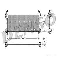 Радиатор кондиционера DENSO 8717613455623 DCN09013 DE M57N2 Fiat Marea (185) 1 Универсал 1.8 115 16V 113 л.с. 1996 – 2002