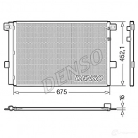 Радиатор кондиционера DENSO 3L B6IOF DCN32065 Volkswagen Amarok (2H) 1 Пикап 2.0 TDI 140 л.с. 2012 – 2025