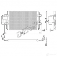 Радиатор кондиционера DENSO 8717613491393 DCN32021 1281481937 A9 2Q37A