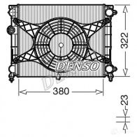 Радиатор охлаждения двигателя DENSO 1210475593 8717613496572 DRM99010 3 VDFT