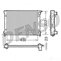 Радиатор охлаждения двигателя DENSO Volkswagen Golf 2 Хэтчбек 1.8 GTI G60 Syncro 160 л.с. 1988 – 1991 8717613470350 DRM32004 NUI 4Z