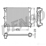 Радиатор охлаждения двигателя DENSO 8717613470473 GY 91R27 Volkswagen Golf 2 Хэтчбек 1.3 55 л.с. 1983 – 1987 DRM32022