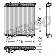 Радиатор охлаждения двигателя DENSO 8717613470640 B WDG6 DRM07011 Citroen C3 1 (FC, PF1) Хэтчбек 1.4 i Bivalent 73 л.с. 2002 – 2025