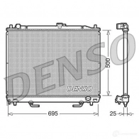 Радиатор охлаждения двигателя DENSO WPBH4I J 8717613483701 807916 DRM45007