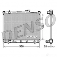 Радиатор охлаждения двигателя DENSO 45 YI2HP DRM47021 808008 8717613484210