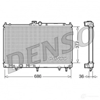 Радиатор охлаждения двигателя DENSO 8717613483824 Mitsubishi Lancer 9 (CS) 2001 – 2007 DRM45026 NAYB5 R8