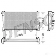 Радиатор охлаждения двигателя DENSO drm13010 WK7 9Z 8717613472996 Fiat Punto (188) 2 Хэтчбек 1.3 JTD 16V 70 л.с. 2003 – 2012